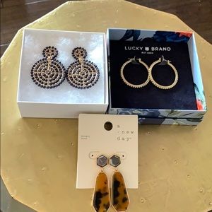 3 Pairs of NEW earrings